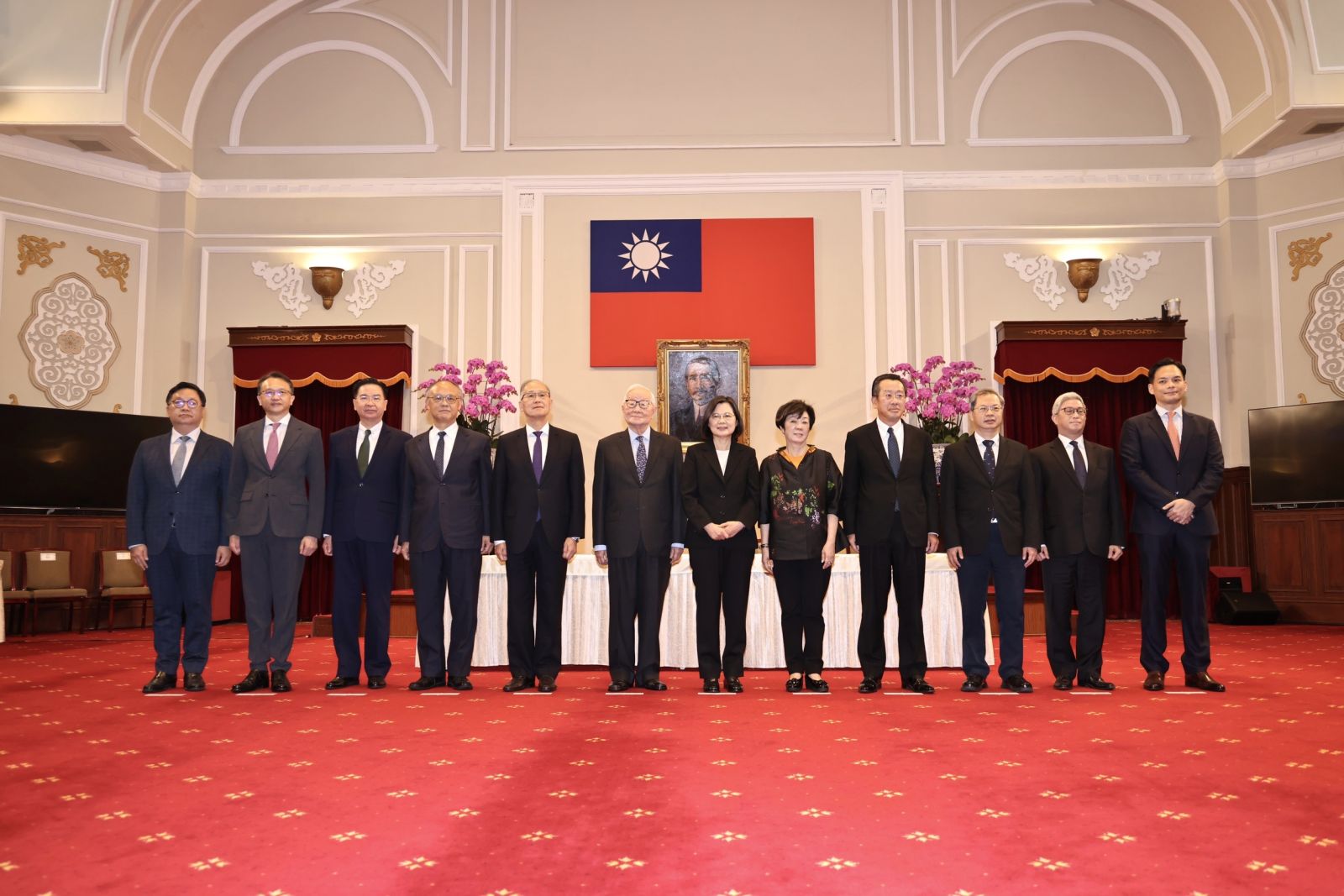 蔡總統宣布張忠謀任APEC領袖代表。林啟弘攝