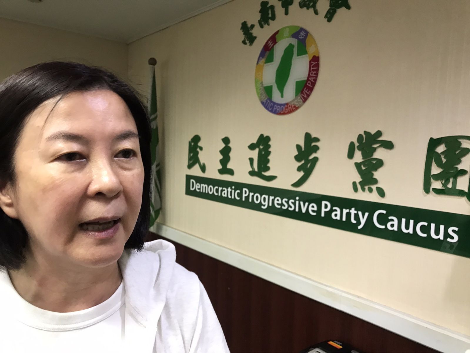 7連霸議員邱莉莉代表民進黨參選台南市議長，她將努力尋求跨黨派支持。辛啓松攝