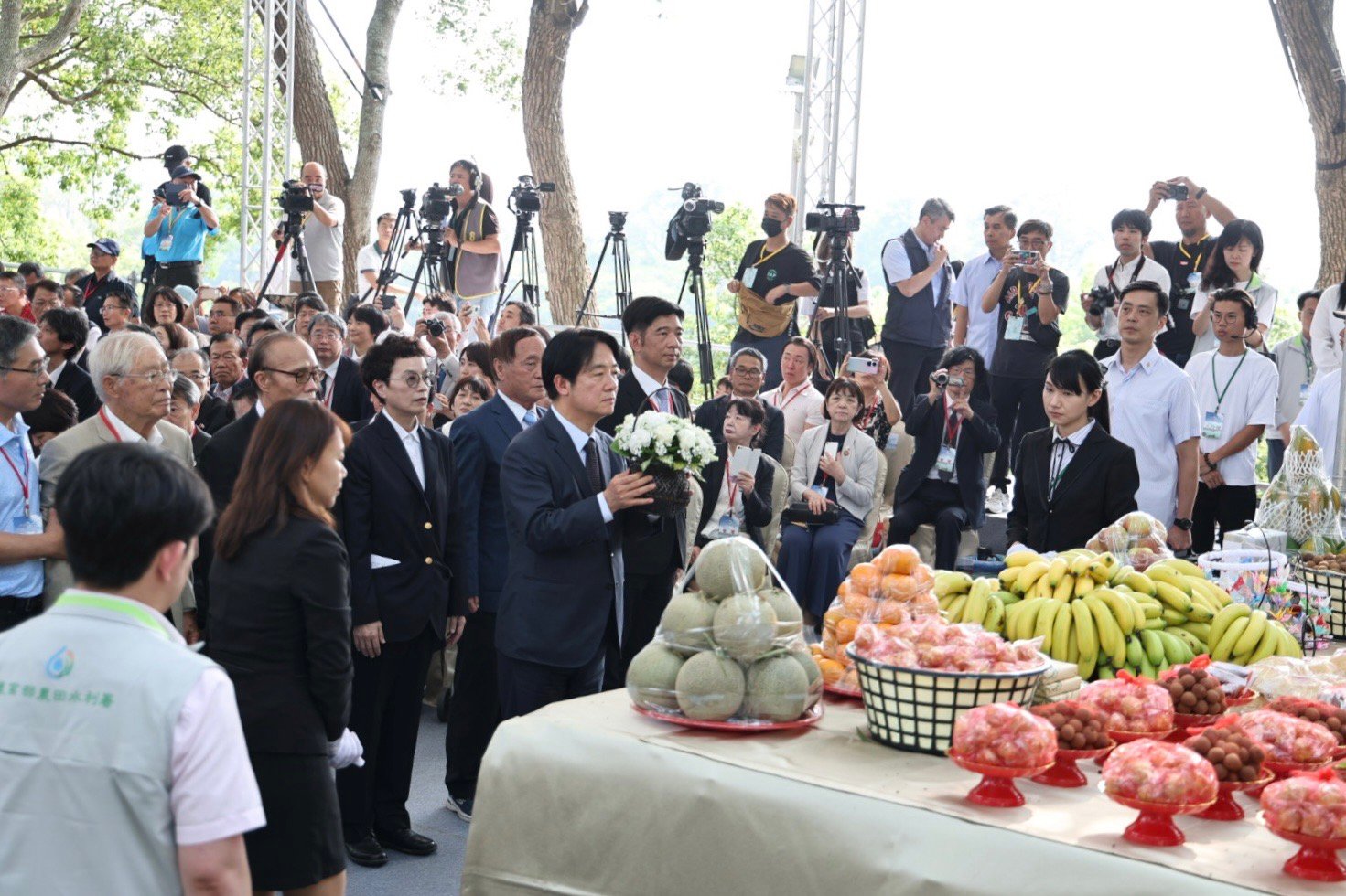 副總統賴清德參加「八田與一技師逝世82週年追思紀念會」。市府提供