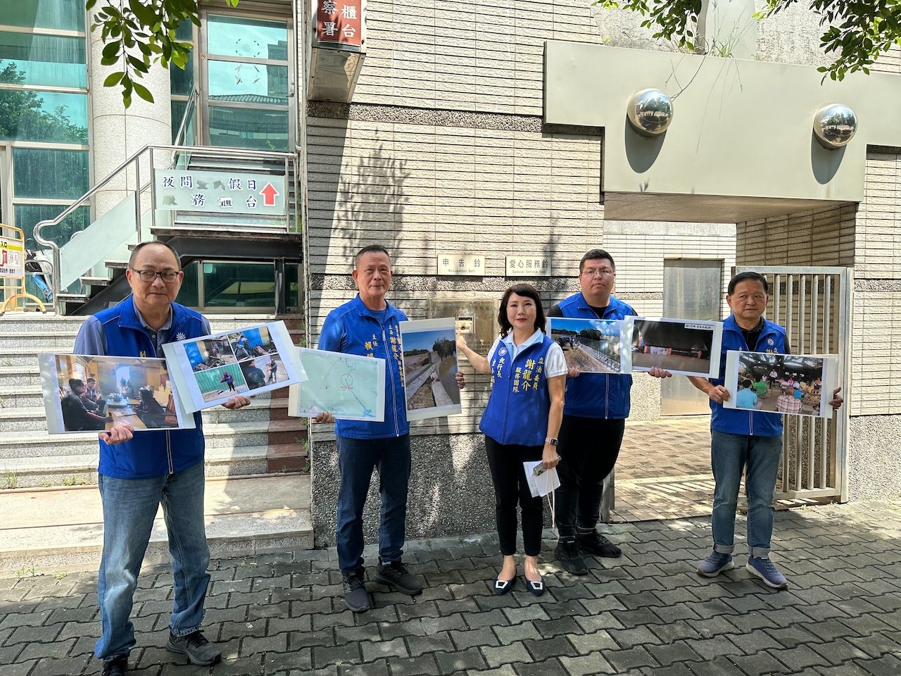 立委謝龍介團隊去年8月到台南地檢署提告,檢方迄今沒有偵辦結果。謝龍介提供