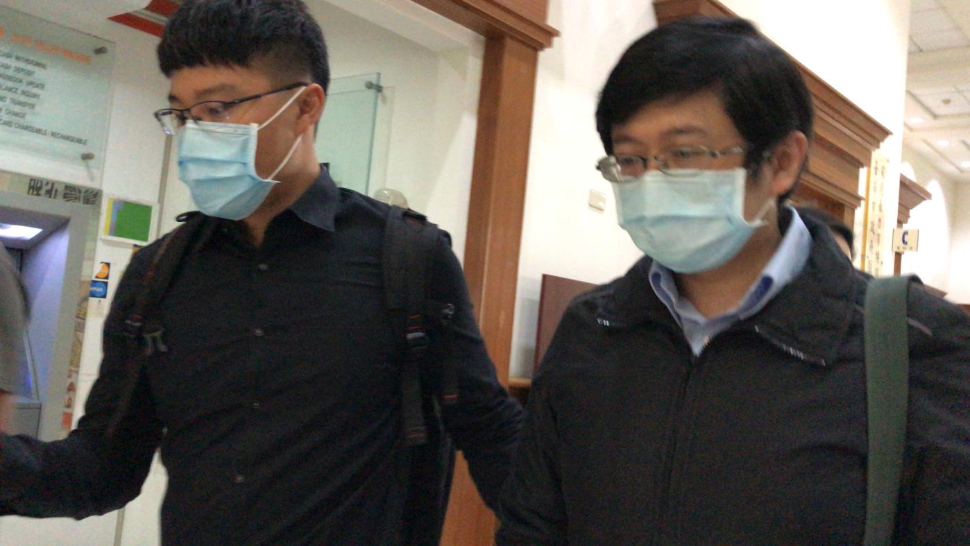 長榮大學副教授蔡尚恩（右）被控性侵女同志，二審改判無罪。辛啓松攝