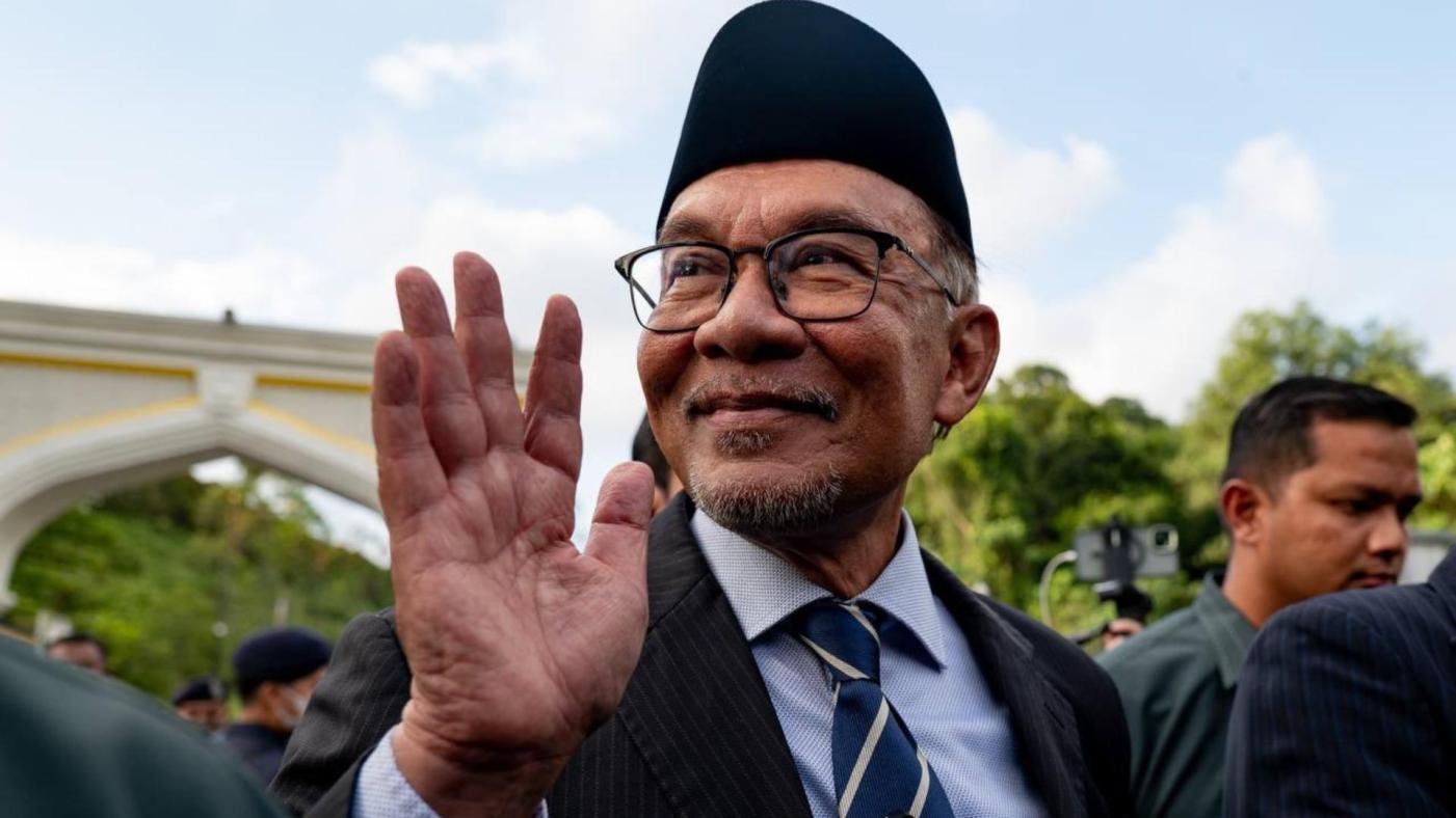 反對派領袖安華等了20年，終於當上馬來西亞首相。 翻攝@anwaribrahim推特