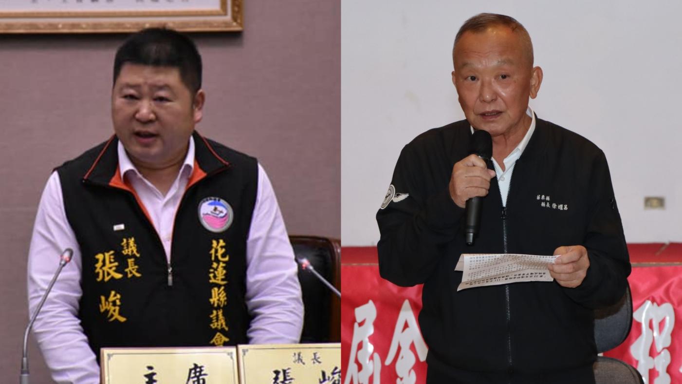 國民黨考紀會昨決議開鍘張峻（左）等11位跑票議員，徐耀昌（右）違紀輔選案則暫緩。翻攝兩人臉書