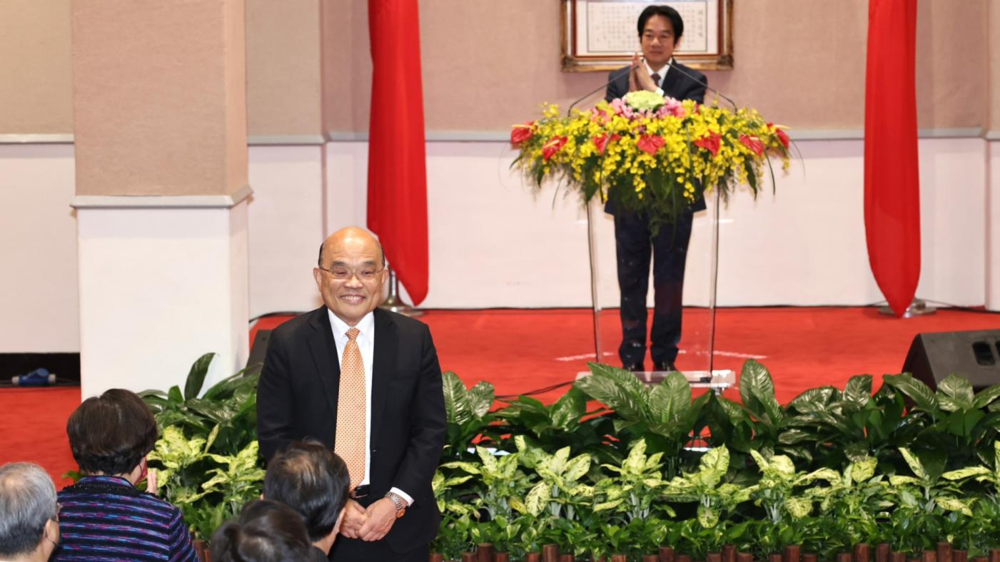 蘇貞昌雖卸任行政院長一職，但他的新聞熱度仍不減。資料照片