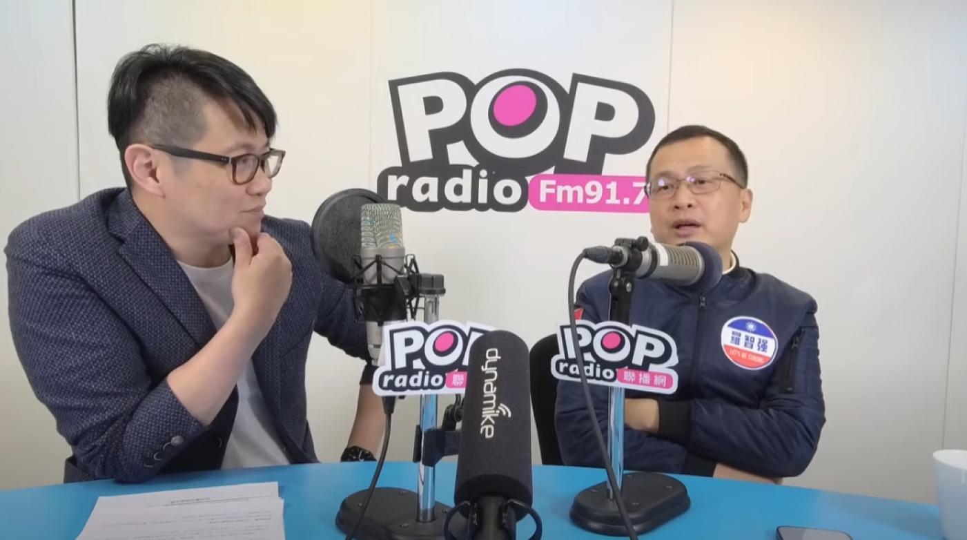 羅智強7日接受媒體人朱凱翔專訪。翻攝《POP搶先爆》