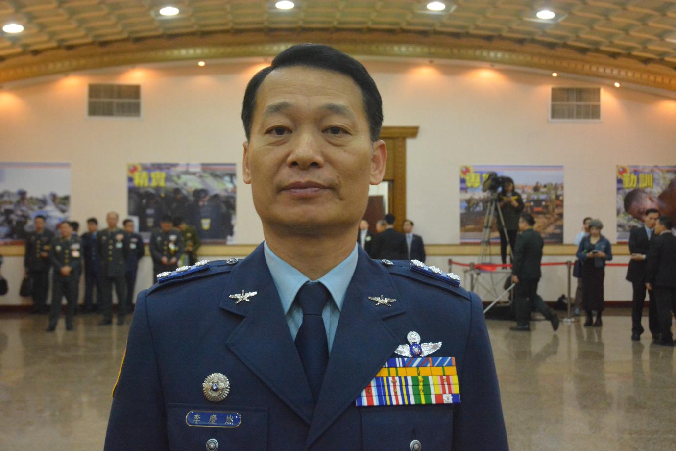 空軍少將李慶然傳出將接任總統府蔡英文任內首位總統府侍衛長。資料照片