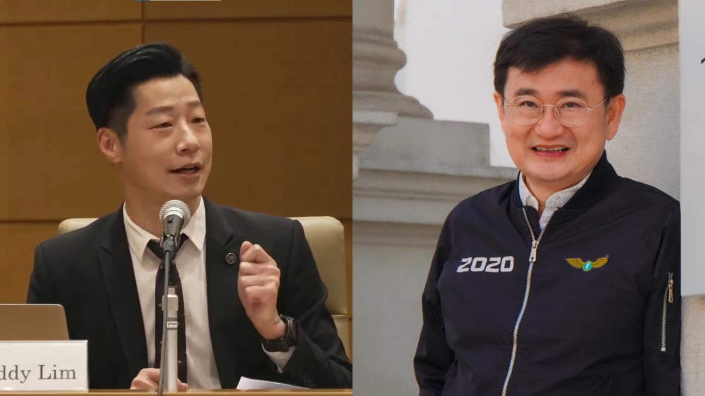 民進黨提名小組15日首次會，討論是否禮讓黃國書（右）、林昶佐（左）等人。翻攝兩人臉書