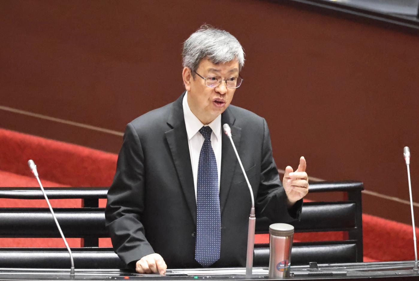 台灣民意基金會21日公布最新民調，對於陳建仁（圖）內閣施政表現，45.7%滿意，35.9%不滿意。資料照片／林啟弘攝