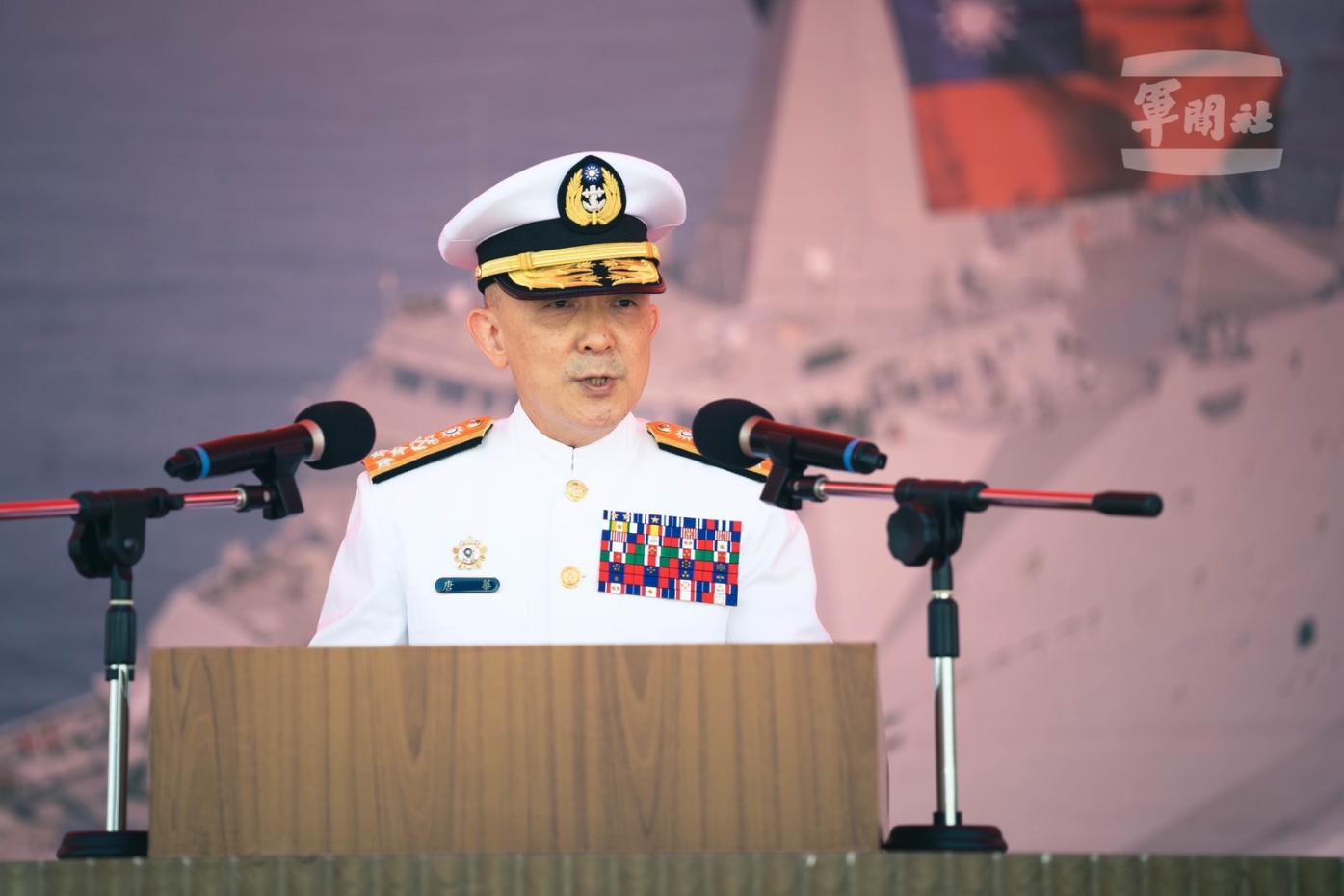 海軍司令唐華上將已核定海軍政戰將領人事異動。資料照片