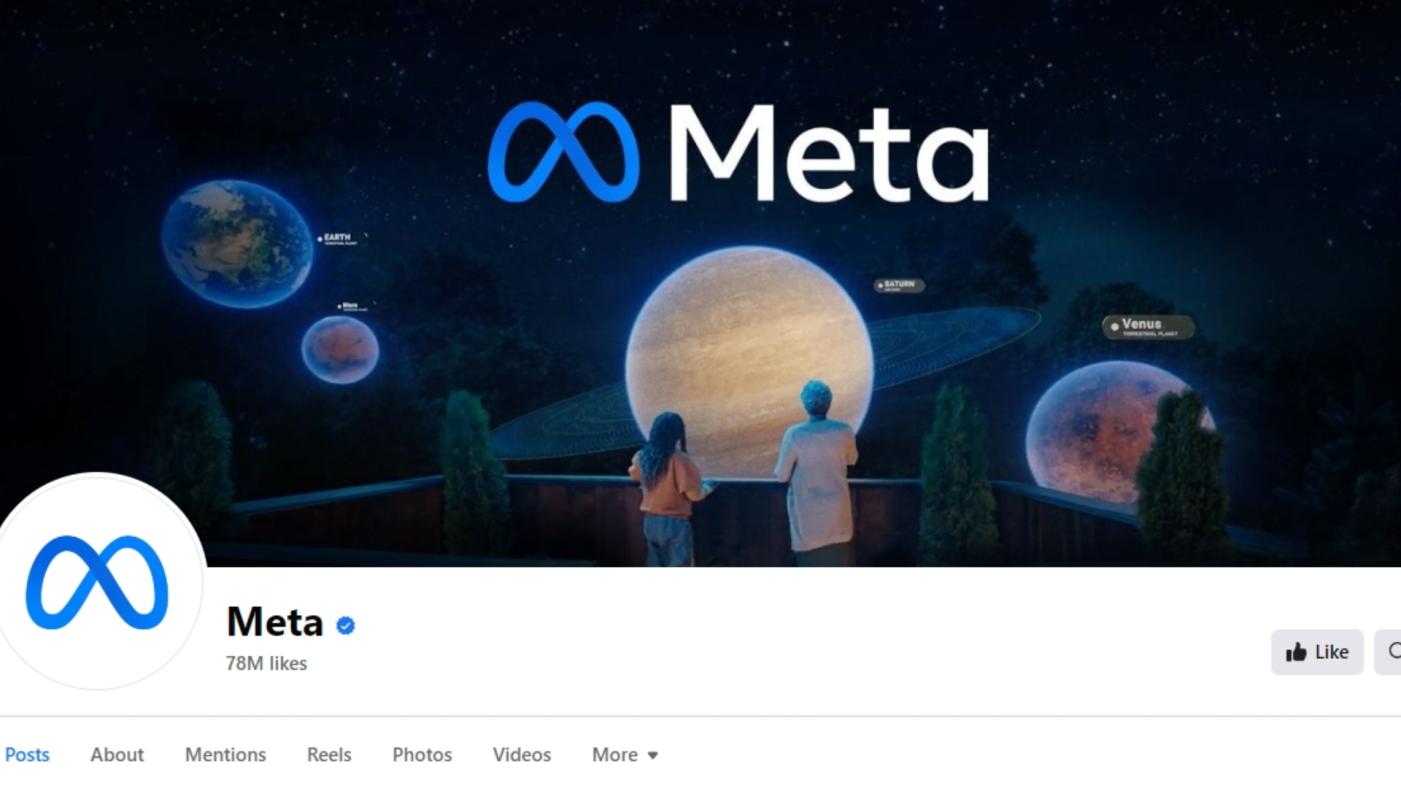 Meta 對抗中國外宣假訊息，已刪除7700多個臉書帳號。翻攝Meta臉書專頁。