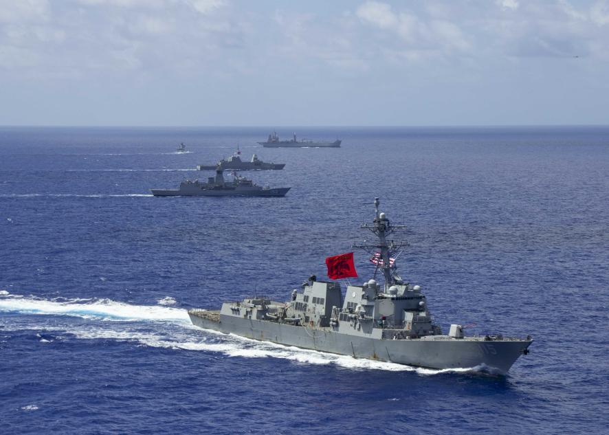 美軍第７艦隊公布　最強驅逐艦拉斐爾‧佩拉爾塔號1日通過台灣海峽