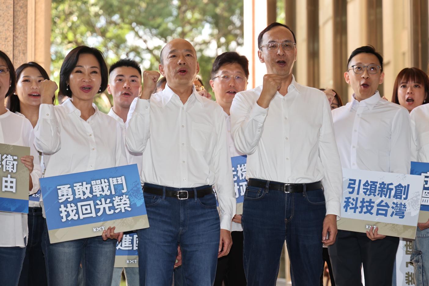 郭正亮爆料，國民黨找智庫執行長柯志恩（左）任侯友宜副手機率90％。林啟弘攝