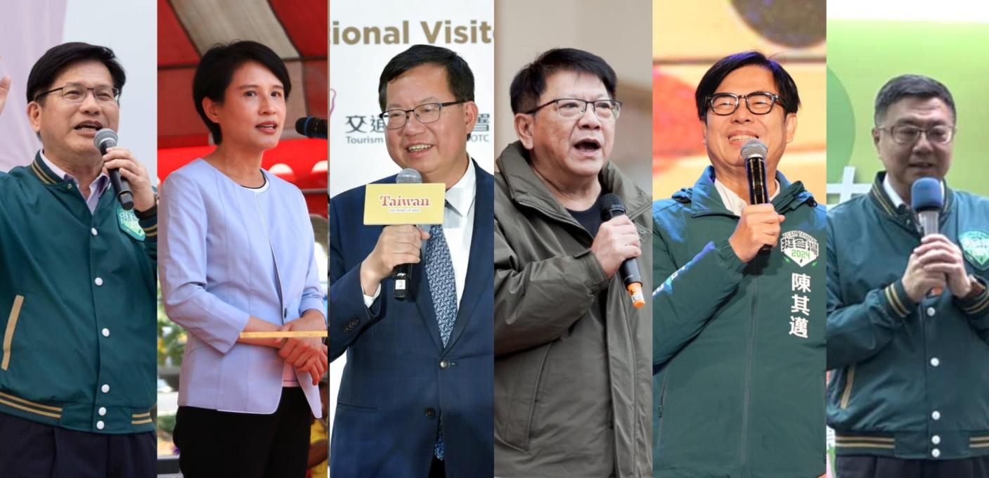 閣揆人選包括林佳龍、鄭麗君、鄭文燦、潘孟安、陳其邁、卓榮泰都被點名。翻攝6人臉書