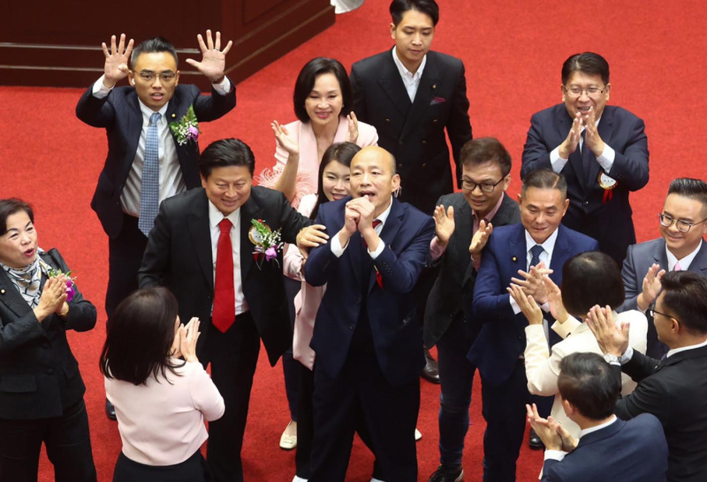 立法院長選舉第二輪投票結果，由韓國瑜勝出。中央社