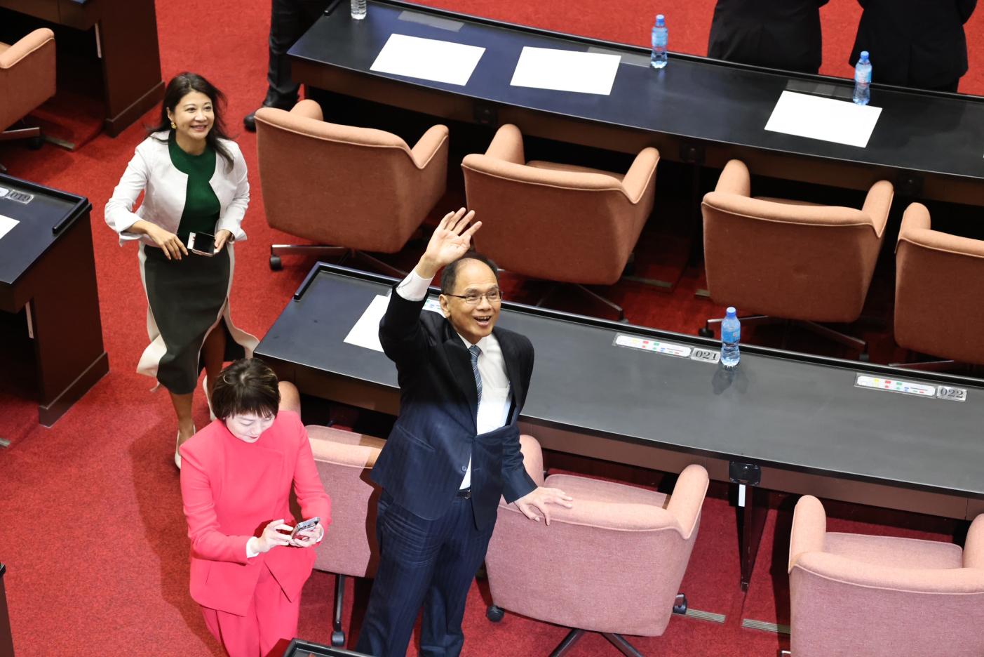 游錫堃表示，1月19日就向賴清德報告，若沒當選立法院長就辭不分區立委。林啟弘攝