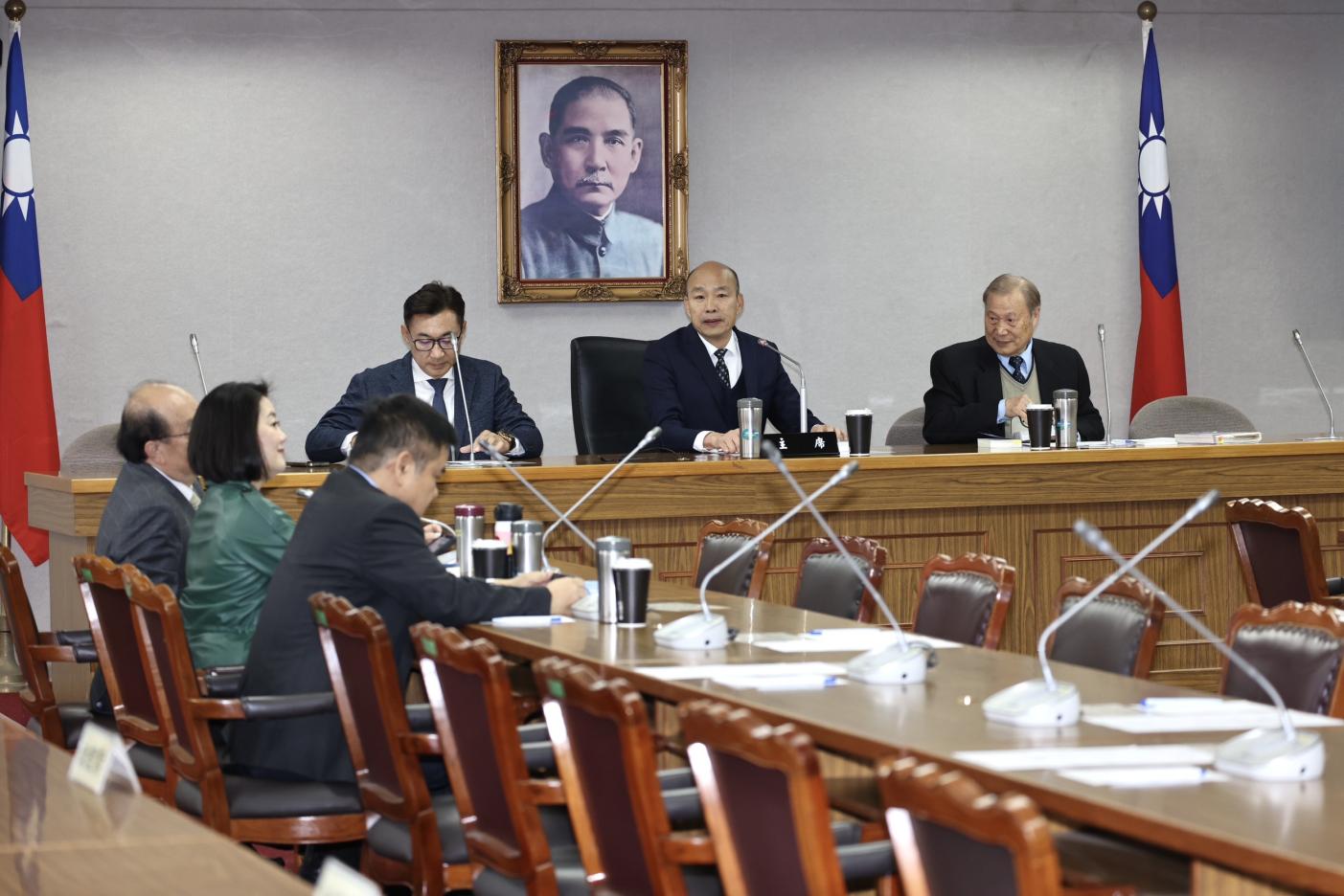 立法院長韓國瑜主持朝野協商，決議立院20號開議。林啟弘攝