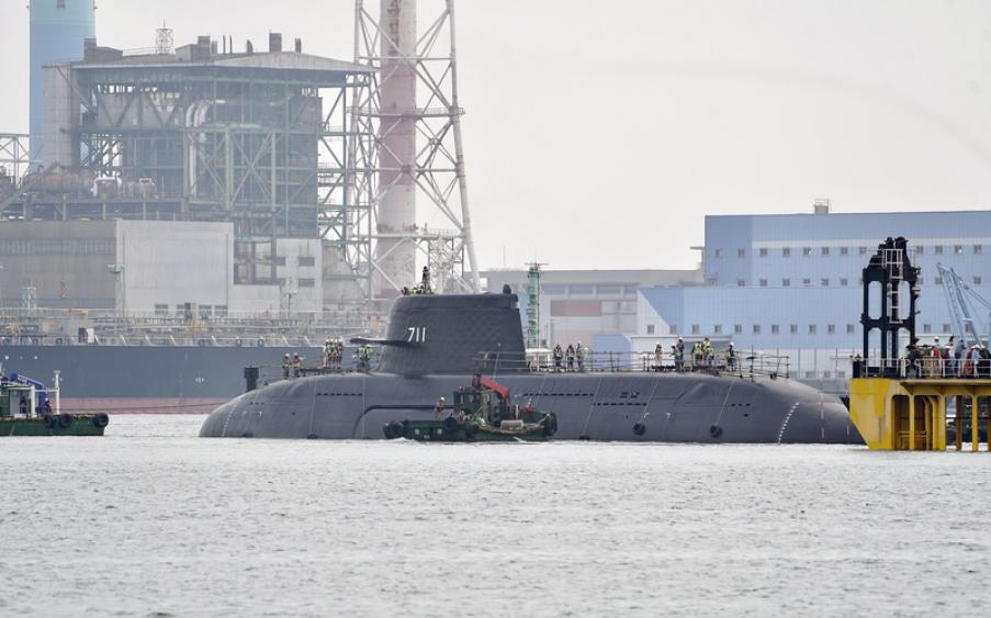 歷史性時刻！首艘國造潛艦「海鯤號」出廠測試　全貌曝光吸引軍事迷搶拍