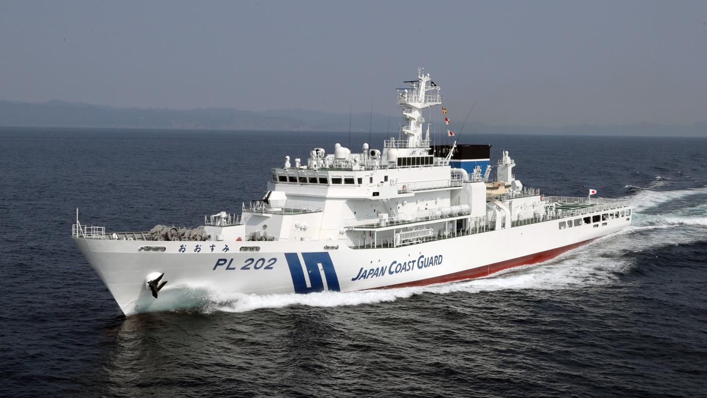 日本海巡艦艇PL202 OSUMI。翻攝鹿兒島海上保安部網站