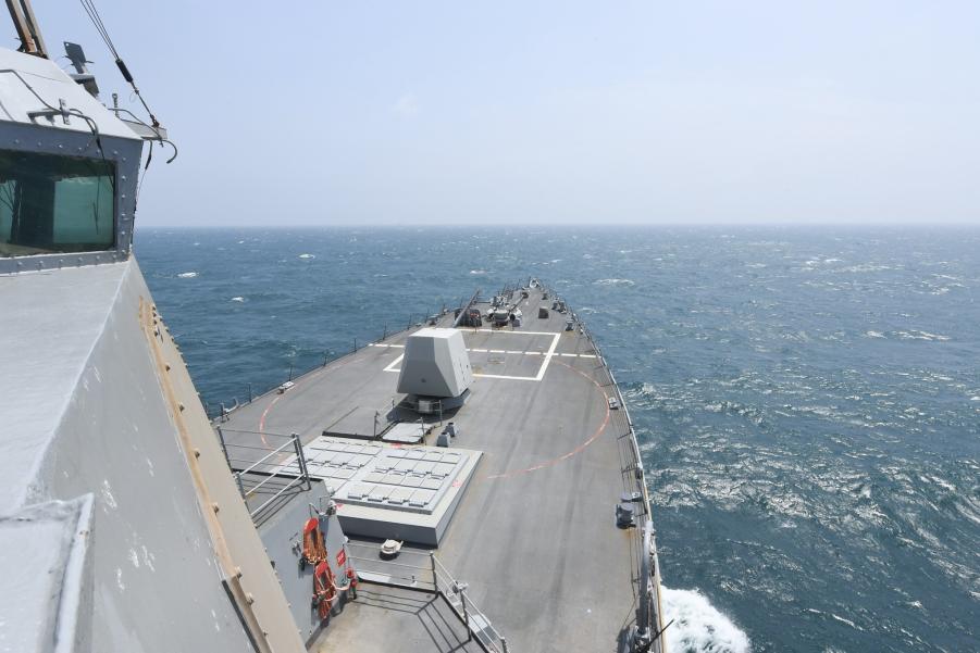 520前夕！美軍第七艦隊驅逐艦「海爾賽號」通過台海　國軍全程掌握