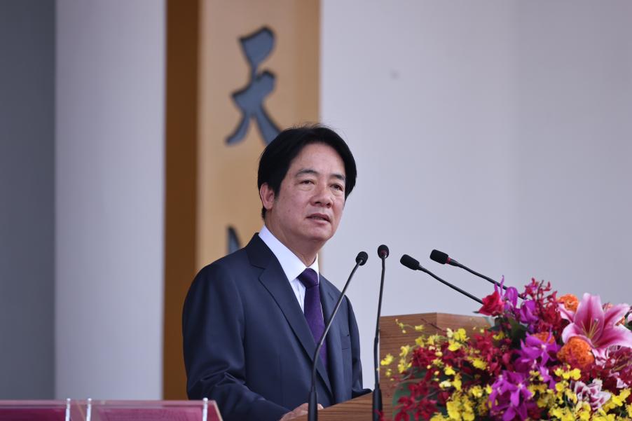 有片／黃埔百年校慶踢正步成絕響　賴清德致詞：不為中華民國而戰就是「假黃埔」