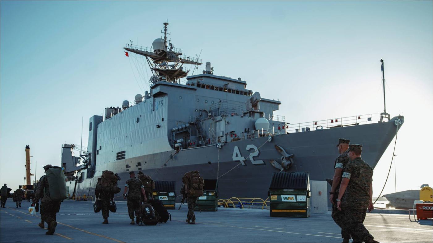 日耳曼城號船塢登陸艦（USS Germantown (LSD-42)）目前停泊在聖地牙哥海軍基地，將參與「環太平洋軍演」。翻攝RIMPAC臉書