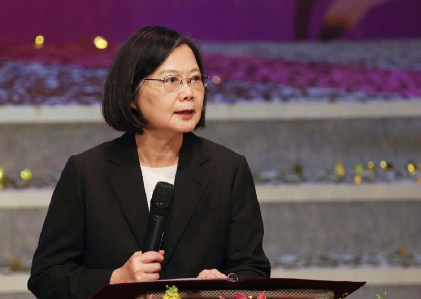 針對民眾黨立法院黨團主任陳智菡指前總統蔡英文擔任民進黨主席期間也有個人辦公室，但蔡英文辦公室表示，從來不曾使用選舉補助款購置不動產。中央社檔案照片