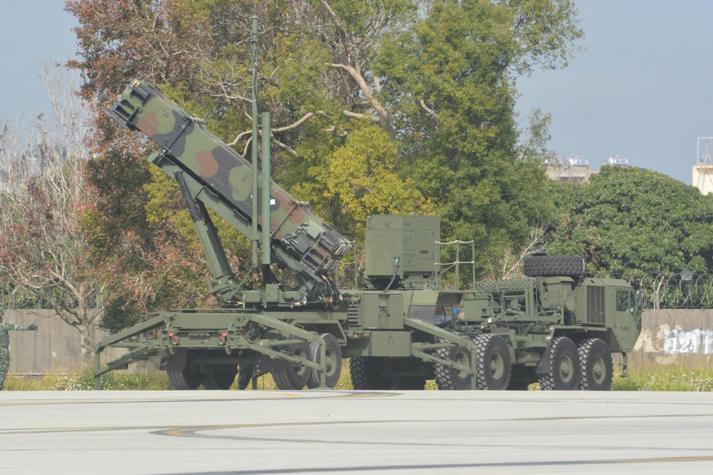 空軍首度公開愛國者三型防空飛彈連，展現捍衛領空能力與決心。王烱華攝