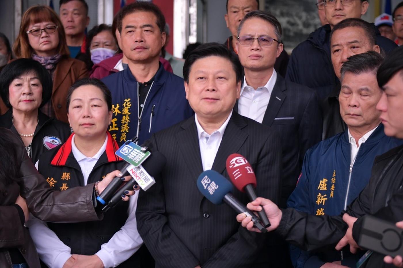 傅崐萁花蓮縣長任內將礦石稅調高7倍，縣府與福安礦業雙方纏訟8年、縣府連20敗，大罷免在即，花蓮縣府火速退稅。資料照片／中央社