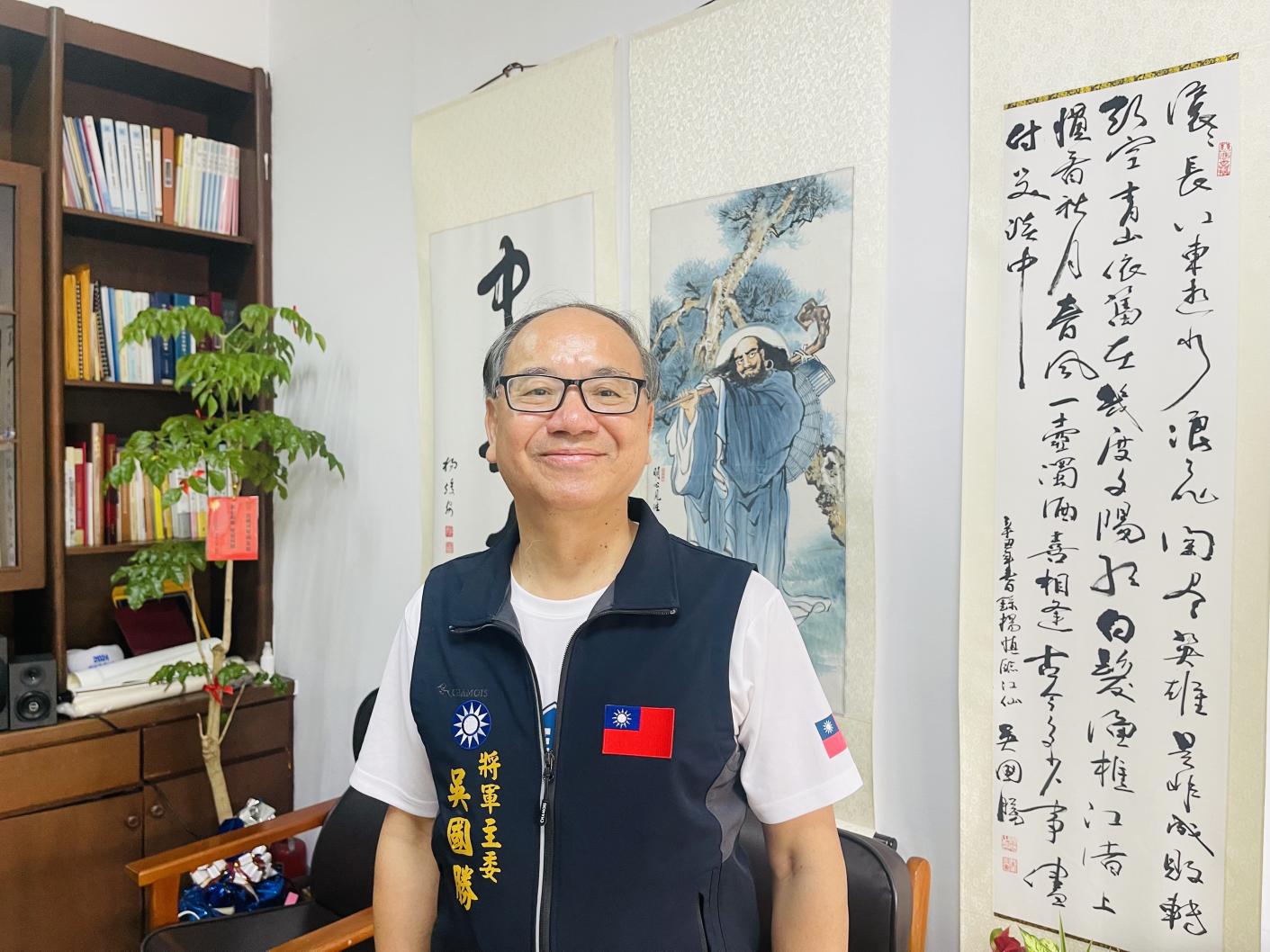 國民黨基隆市黨部主委吳國勝。翻攝畫面