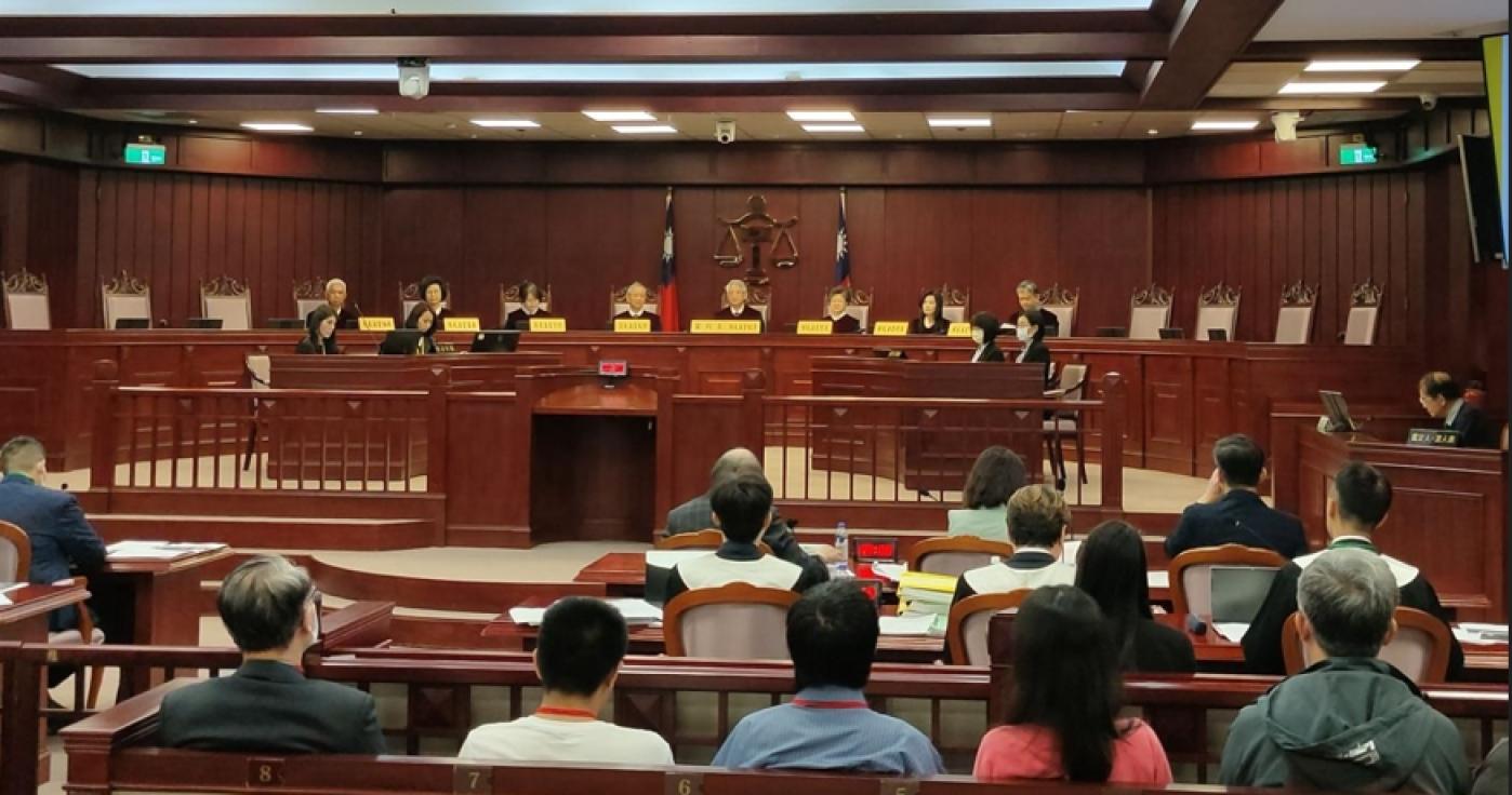 憲法法庭同意受理《憲法訴訟法》釋憲案。吳政峰攝
