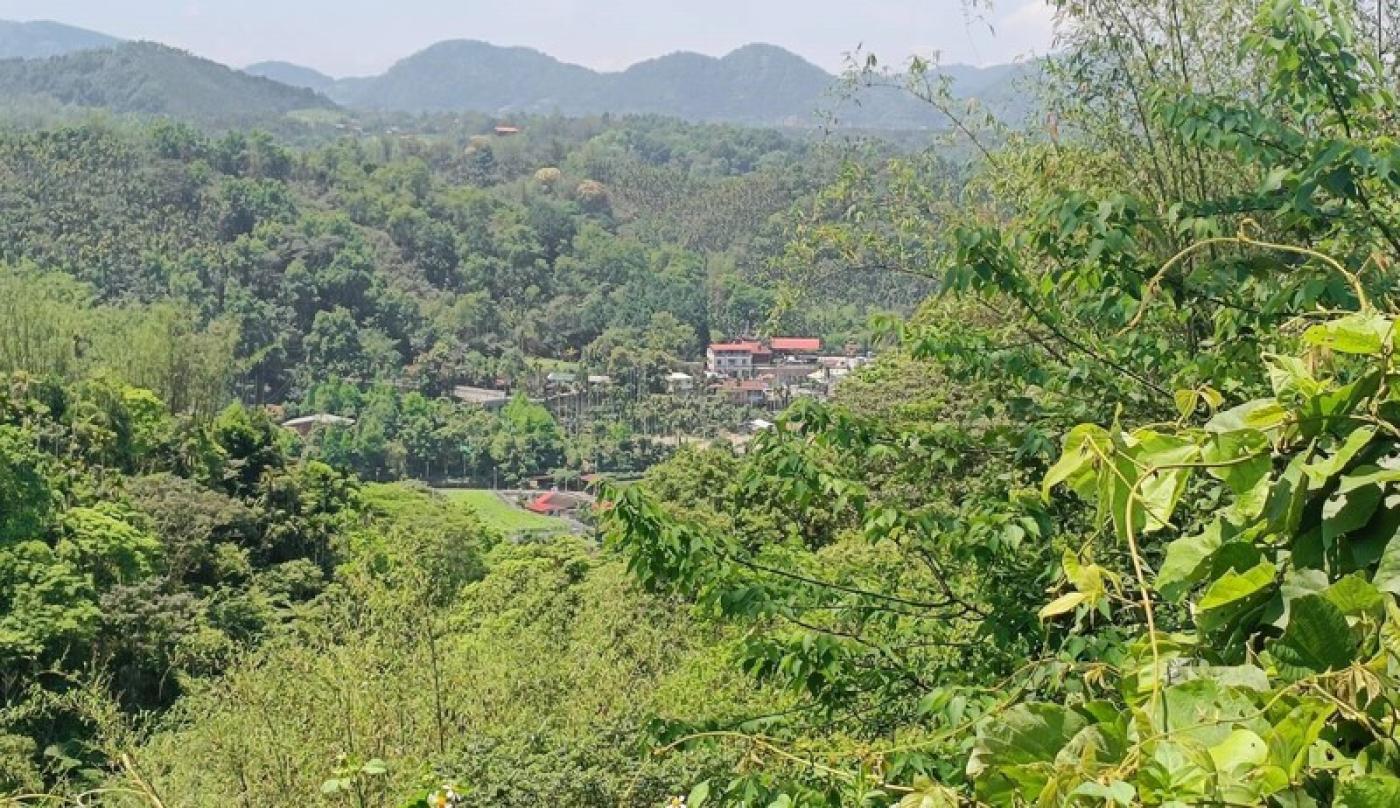 有業者規劃在南投縣埔里鎮麒麟里興建垃圾掩埋場，居民認為有污染水源疑慮，成立自救會表達反對。圖為掩埋場址預定地。  中央社