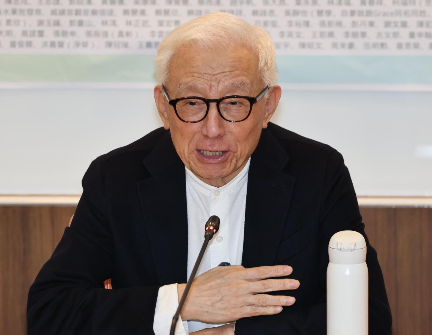 曹興誠20日強調，賴清德兩岸「併購」的說法，重點是「程序正義」。資料照片／林啟弘攝