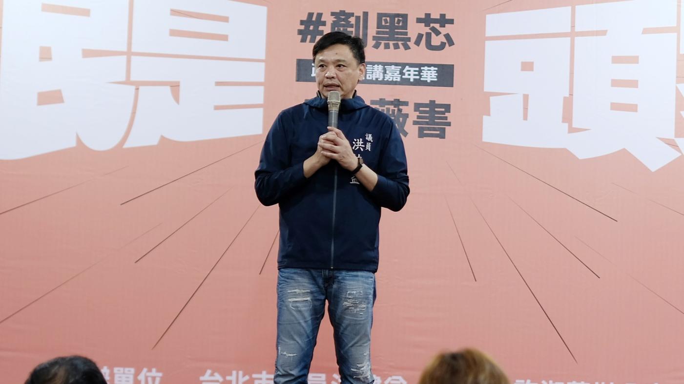 洪健益（圖）爆料，兼民進黨主席的總統賴清德常跟罷免領銜人開會，事後致歉稱口誤。翻攝洪健益臉書