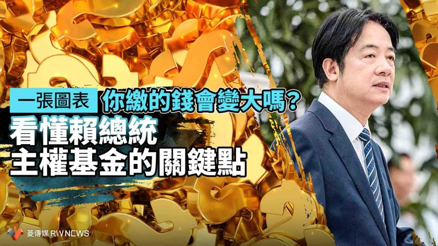 一張圖表／你繳的錢會變大嗎？　看懂賴總統主權基金的關鍵點