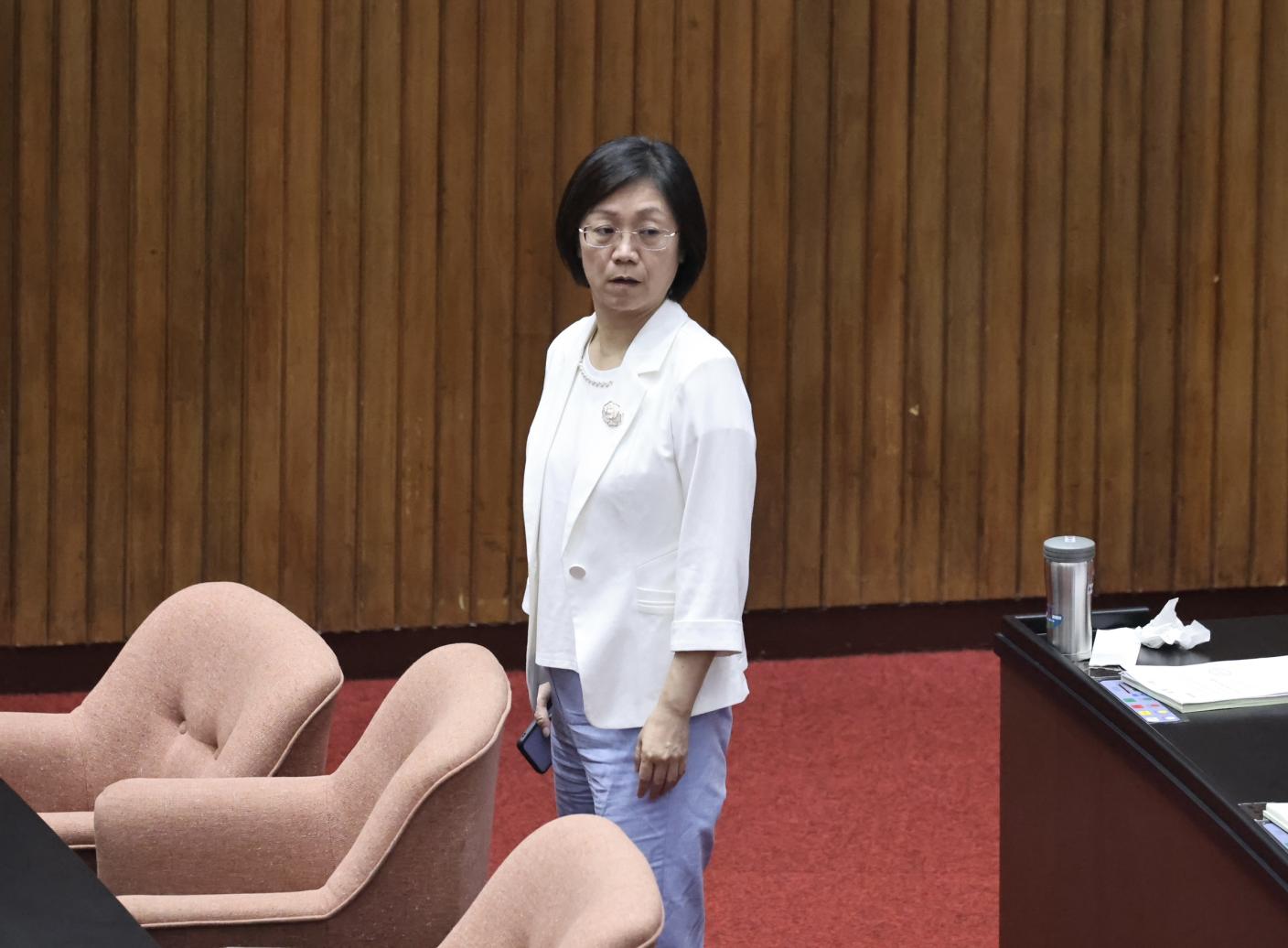  國民黨立委翁曉玲稱「台灣大停電有利藍委」遭炎上。林啟弘攝