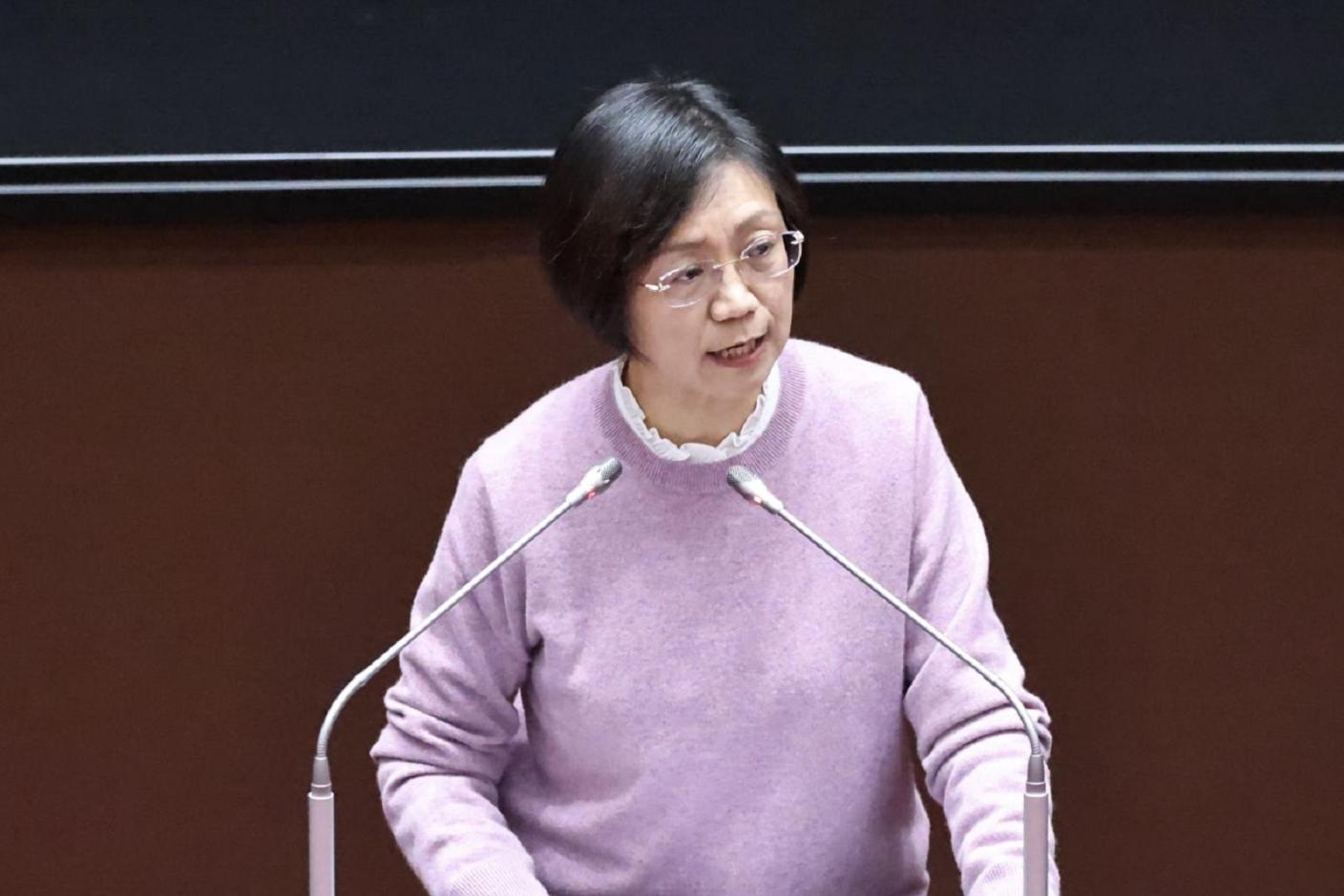國民黨立委翁曉玲批評民進黨保護兇手而非死者的立場十分清楚，若取得國會多數，第一個通過的法案是「全面廢除死刑」。資料照片／林啟弘攝