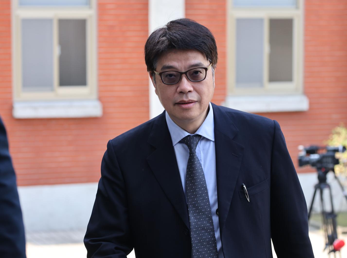 陸委會主委邱垂正29日表示，館長是一般國人，依照現行的法規赴陸並不需要政府許可，「我們也只能祝福他」。資料照片 /林啟弘攝