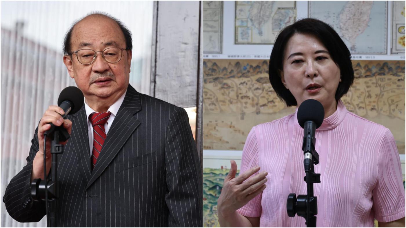 柯建銘（左）預估大罷免投票就在7月26日、8月23日，遭王鴻薇批是中選會太上皇。資料照片