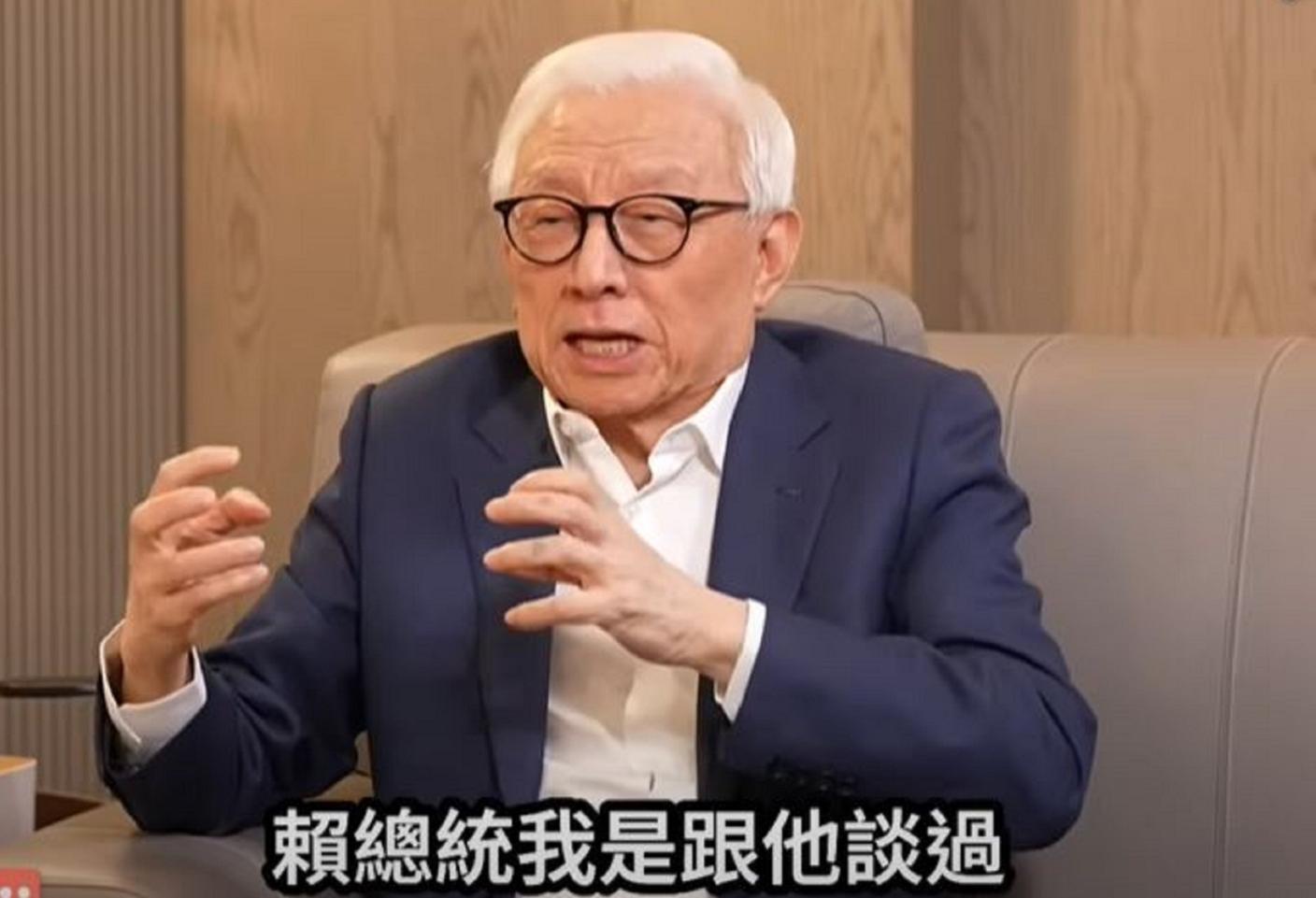 聯電創辦人曹興誠證實，曾與總統賴清德討論過大罷免。翻攝風傳媒YT頻道