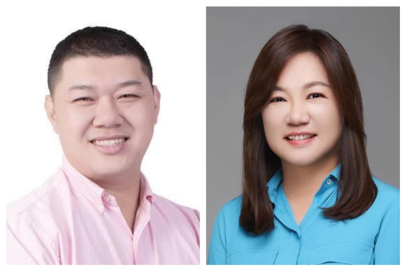 南投立委游顥（左）與馬文君（右）的罷免連署，在中選會公布調查結果前，罷團就都宣布收到足夠補件數。翻攝游顥、馬文君臉書