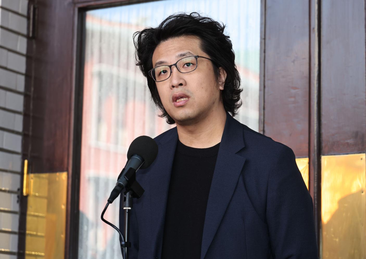 沈伯洋3日遭中國媒體攻擊，指其父賺大陸錢。資料照片／林啟弘攝