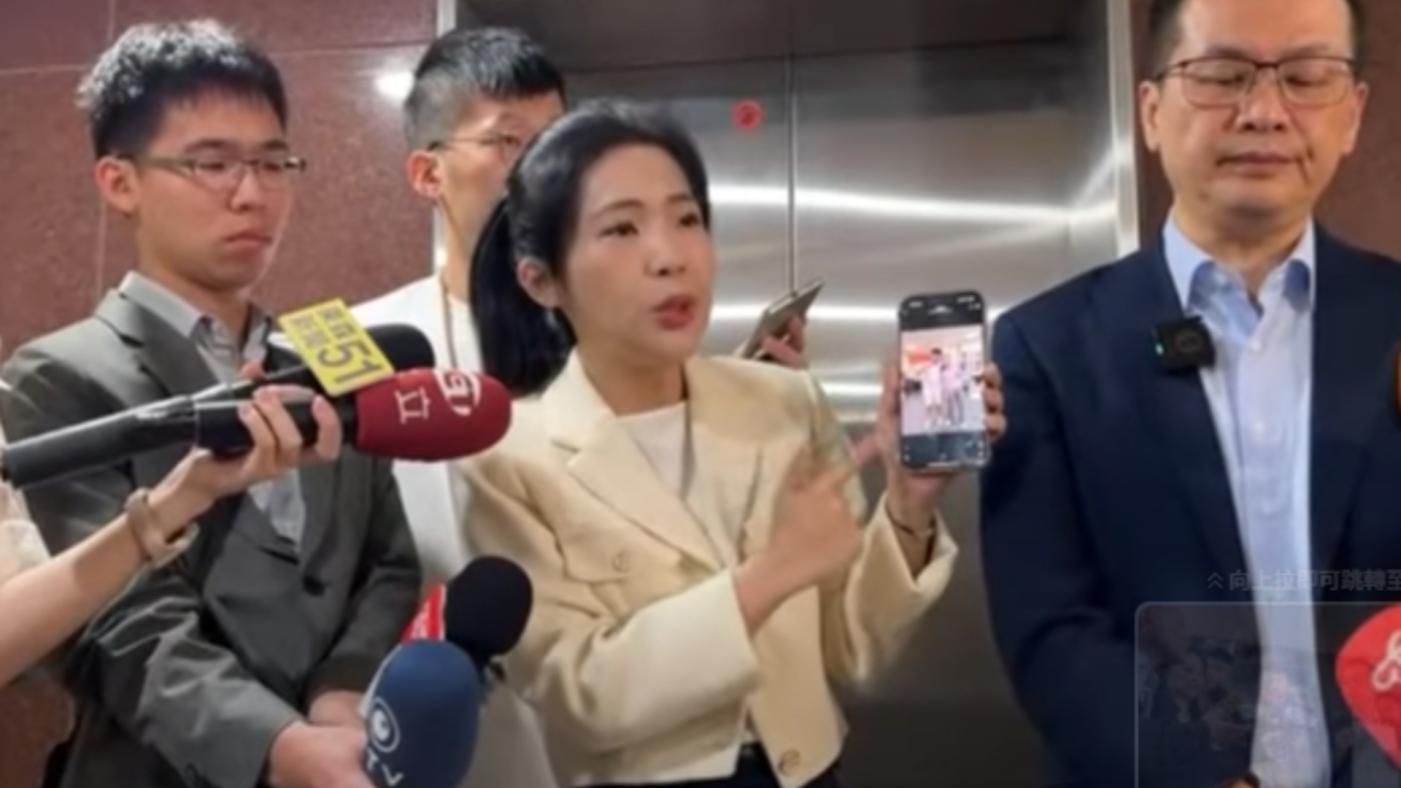 徐巧芯5月公布監視畫面澄清，5月9日並沒有濫用公務車，當天晚上是公務行程。翻攝羅智強Youtube頻道 