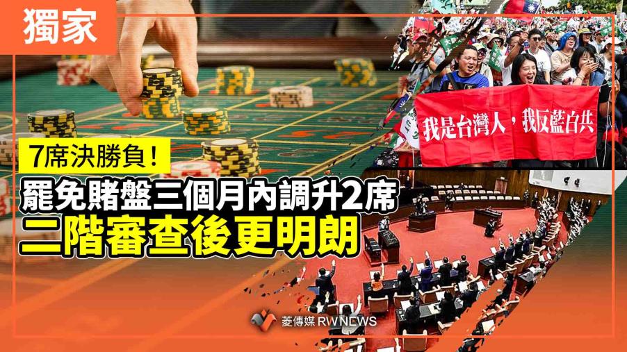 獨家／7席決勝負！罷免賭盤三個月內調升2席　二階審查後更明朗