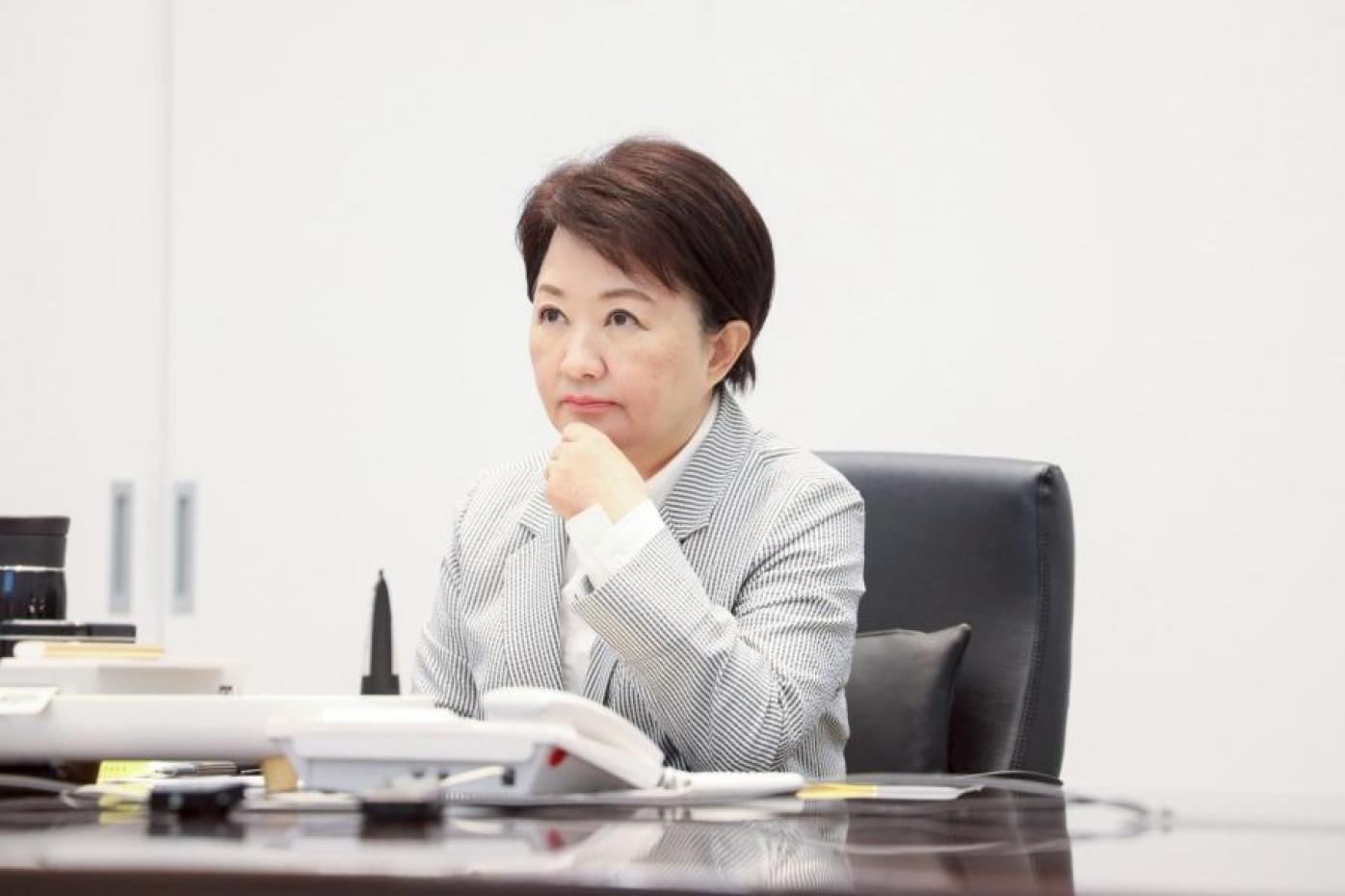 台中市長盧秀燕一句法院是執政黨開的，引發軒然大波。翻攝台中市政府官網