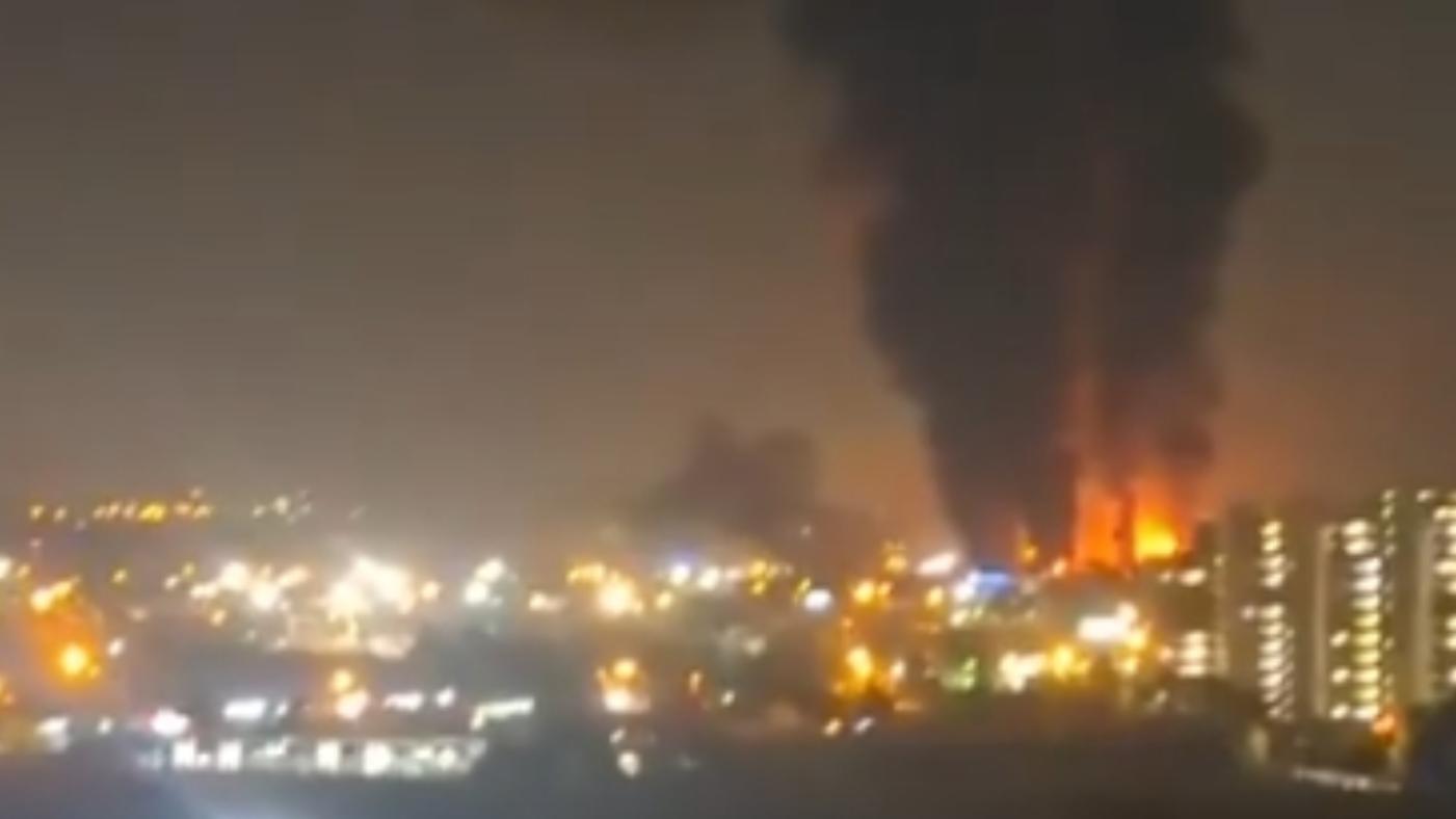 以色列、伊朗衝突中，伊朗梅赫拉巴德國際機場傳出劇烈爆炸與火警。翻攝X