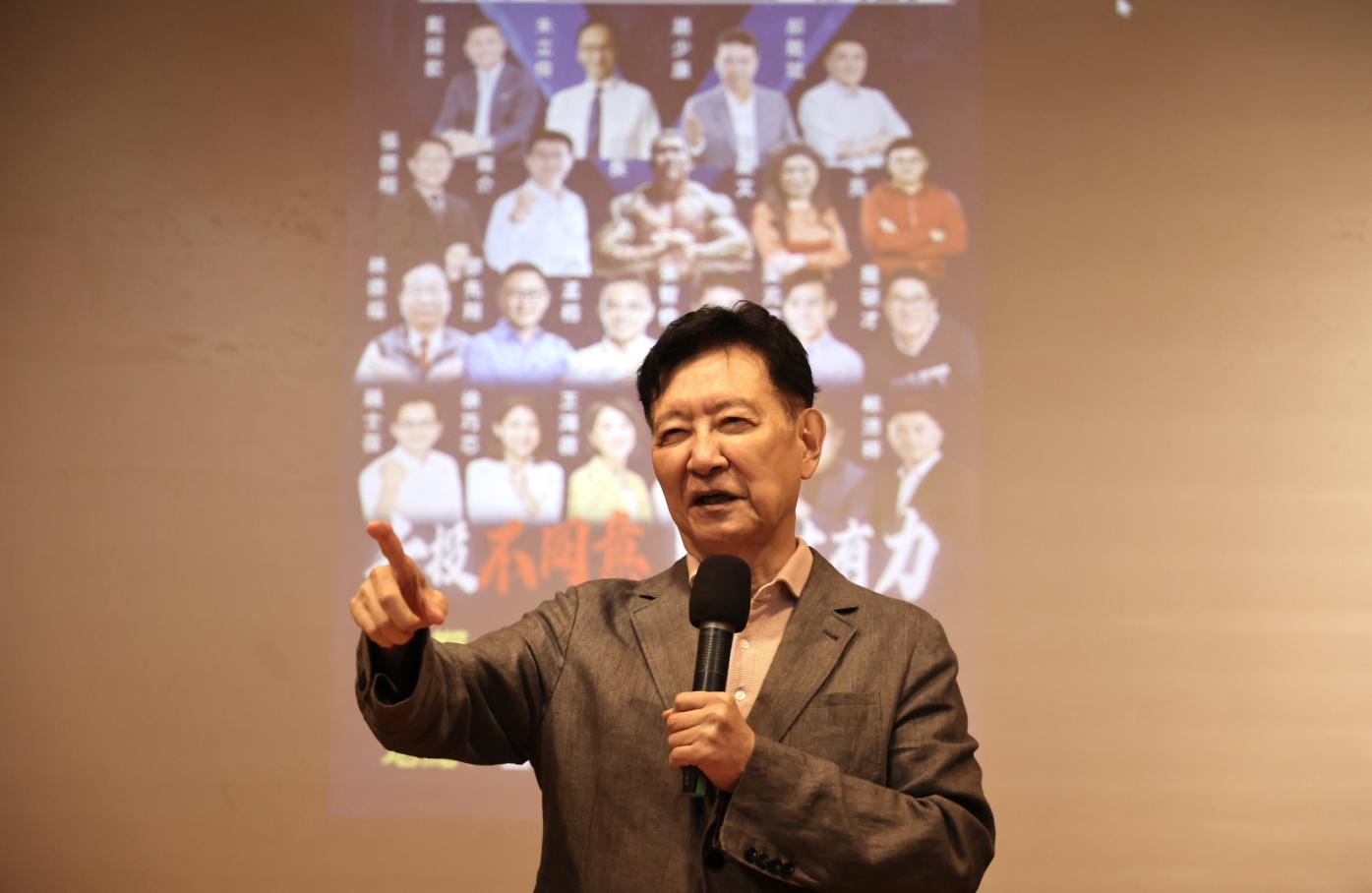 趙少康認為，國民黨主席朱立倫不該出席國安簡報。林啟弘攝