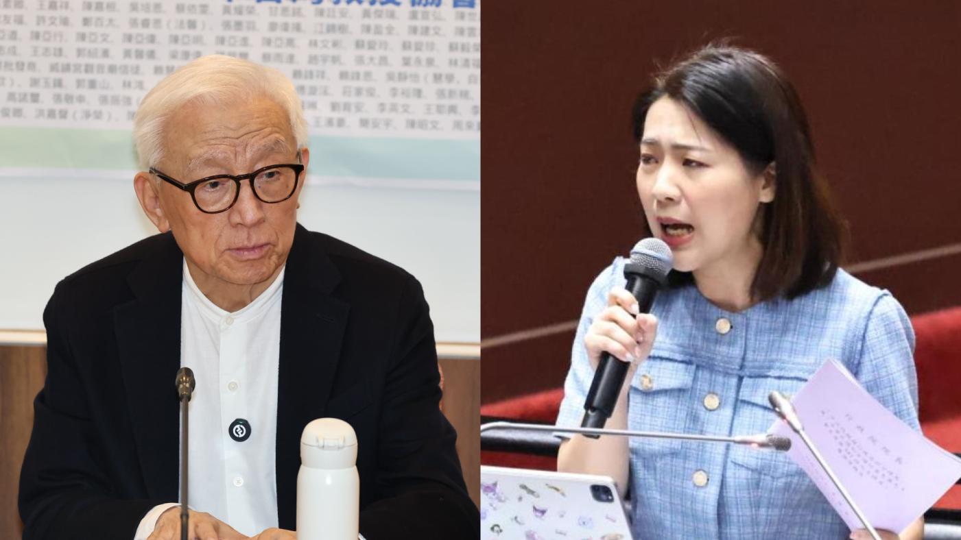前聯電董事長曹興誠（左）、國民黨立委徐巧芯（右）。資料照片／林啟弘攝