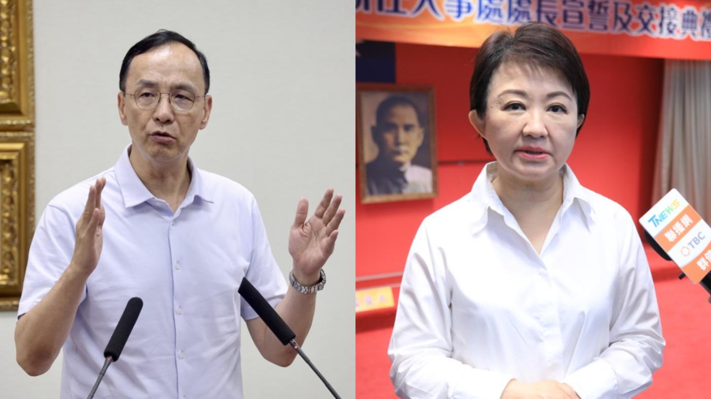 傳盧秀燕建議朱立倫「延選黨魁」。資料照片／中央社