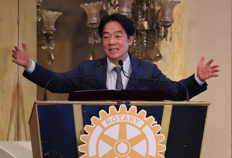總統賴清德（圖）22日啟動「團結國家十講」，賴總統指出，今天的第一講是「國家」，因為國家興亡匹夫有責、覆巢之下無完卵。 中央社