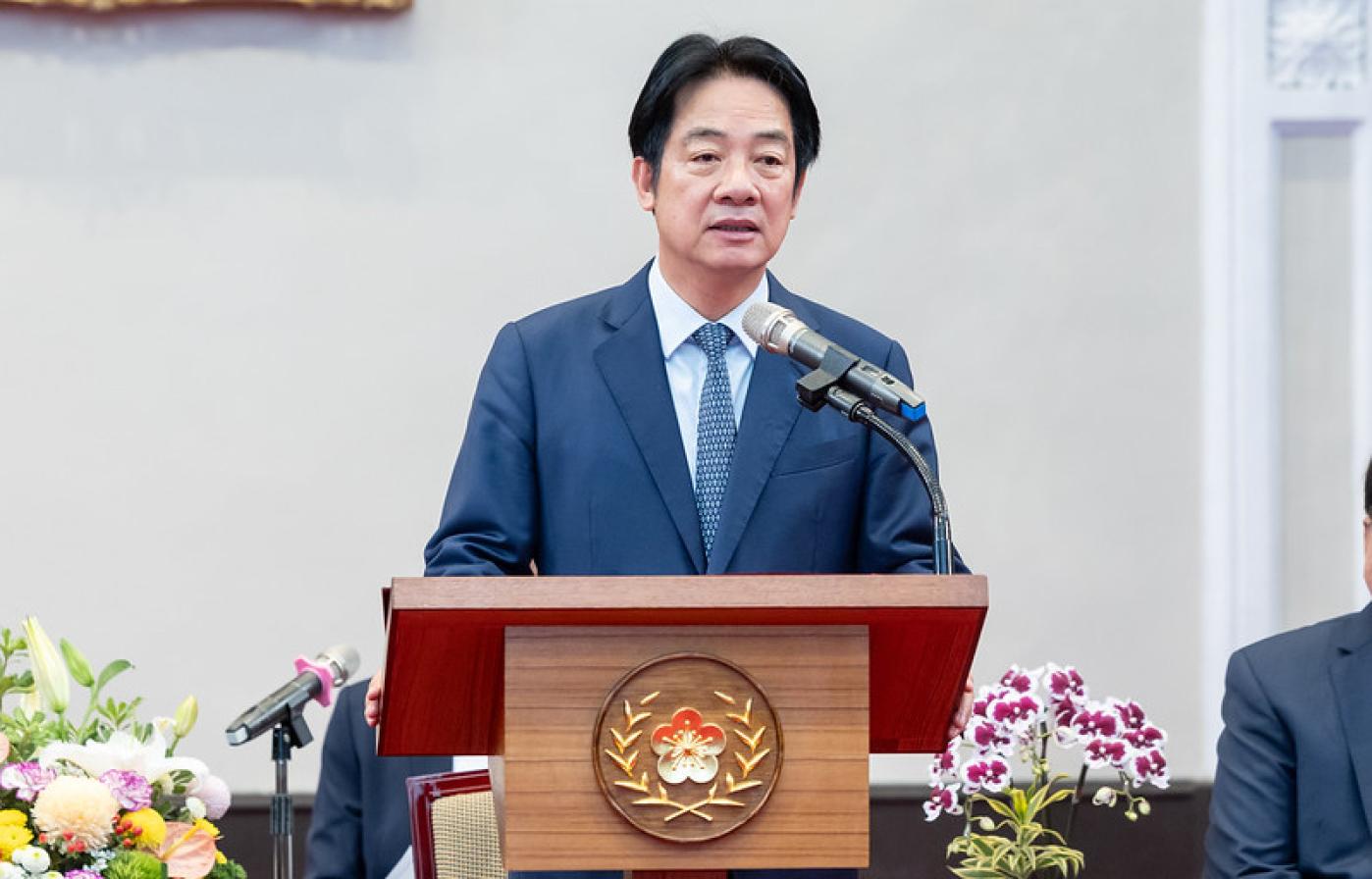 賴清德2日在民進黨中常會中下動員令，希望全體黨公職以實際行動聲援罷團大遶境活動。總統府提供